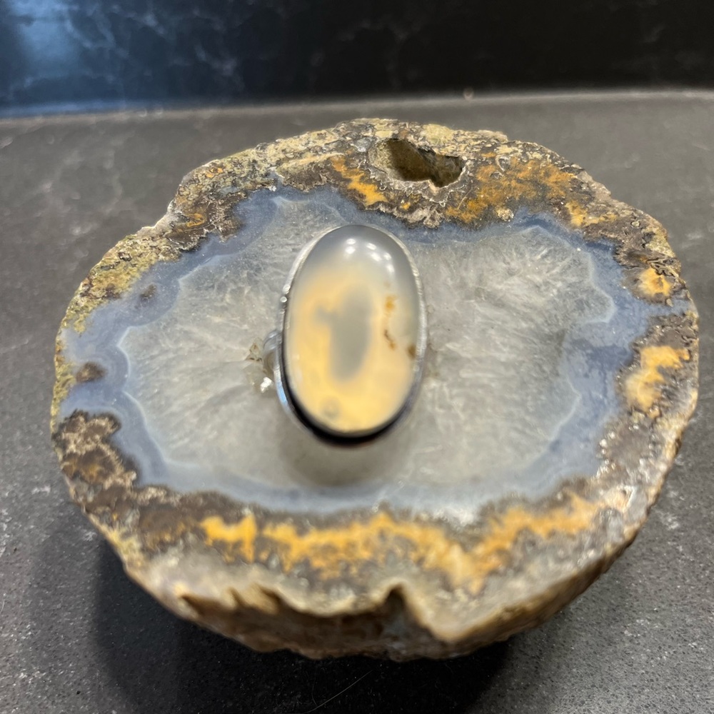 Rutilated quartz ring size 9